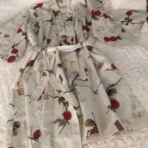 Beautiful Asian inspired duster